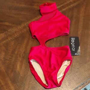 Ilogear Ruby Red Cutout Leotard